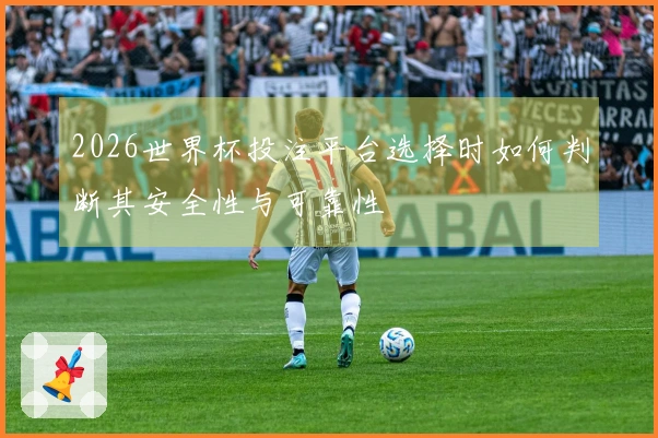 2026世界杯投注平台选择时如何判断其安全性与可靠性