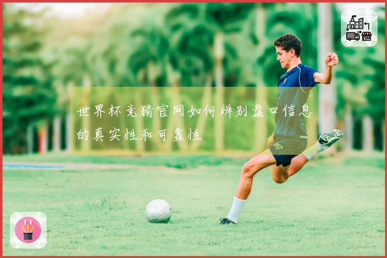 世界杯竞猜官网如何辨别盘口信息的真实性和可靠性