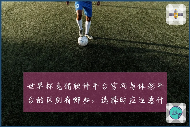 世界杯竞猜软件平台官网与体彩平台的区别有哪些，选择时应注意什么
